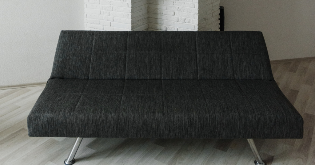 A sofa bed